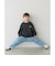 ストレッチ デニム カーブパンツ / キッズ  100cm-160cm - ストレッチ -