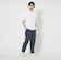 【WEB限定】JUST fit デイリー モック 半袖 Ｔシャツ カットソー -吸水速乾・抗菌-