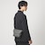 シボ レザーライク フラップ ショルダーバッグ