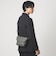 シボ レザーライク フラップ ショルダーバッグ