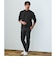 【WEB限定】JUST fit クリーン カノコ モックネック 長袖 Tシャツ -抗菌-