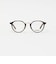 コンビフレーム クリアレンズ メガネ