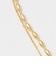 2連チェーン ポコポコチャーム ネックレス