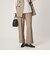 ネップツイル ストレート パンツ マシンウォッシャブル