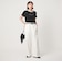 ＜To b. by agnes b.コラボ＞ロゴ リンガー Tシャツ