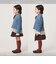 チュール レース コンビ プルオーバー / キッズ 100cm-130cm