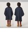 デニム スタンドカラー フリル ワンピース / キッズ 100cm-160cm