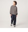 フトピッチ ボーダー ロングスリーブ Tシャツ / キッズ 100cm-160cm