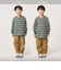 フトピッチ ボーダー ロングスリーブ Tシャツ / キッズ 100cm-160cm