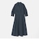 ［size SHORTあり］シャツ襟 フィット＆フレア タック 5分袖 ワンピース