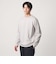オーガニック コットン ポンチ クルーネック 長袖 Tシャツ