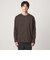 オーガニック コットン ポンチ クルーネック 長袖 Tシャツ