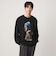 フェルメール クルーネック プリント 長袖 Tシャツ
