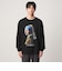 フェルメール クルーネック プリント 長袖 Tシャツ