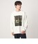フェルメール クルーネック プリント 長袖 Tシャツ