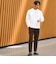 【WEB限定】JUST fit クリーン カノコ ワイド クルーネック 長袖 Tシャツ -抗菌-