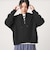 【WEB限定】＜at ease＞ダブルフェイス レースアップ プルオーバー カットソー