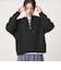 【WEB限定】＜at ease＞ダブルフェイス レースアップ プルオーバー カットソー