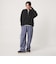 【WEB限定】＜at ease＞ダブルフェイス レースアップ プルオーバー カットソー