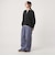 【WEB限定】＜at ease＞ダブルフェイス レースアップ プルオーバー カットソー