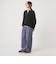 【WEB限定】＜at ease＞ダブルフェイス レースアップ プルオーバー カットソー