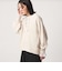 【WEB限定】＜at ease＞ダブルフェイス レースアップ プルオーバー カットソー