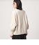 【WEB限定】＜at ease＞ダブルフェイス レースアップ プルオーバー カットソー