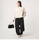 【WEB限定】＜at ease＞ダブルフェイス レースアップ プルオーバー カットソー