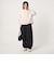 【WEB限定】＜at ease＞ダブルフェイス レースアップ プルオーバー カットソー