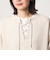 【WEB限定】＜at ease＞ダブルフェイス レースアップ プルオーバー カットソー