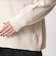【WEB限定】＜at ease＞ダブルフェイス レースアップ プルオーバー カットソー