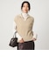 メランジ スキッパー ニット ベスト
