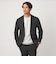 【WEB限定】JUST fit ウールライク ナロー セットアップ ジャケット＆パンツ -ストレッチ-