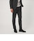 【WEB限定】JUST fit ウールライク ナロー セットアップ ジャケット＆パンツ -ストレッチ-