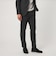 【WEB限定】JUST fit ウールライク ナロー セットアップ ジャケット＆パンツ -ストレッチ-