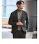 【WEB限定】JUST fit ウールライク ナロー セットアップ ジャケット＆パンツ -ストレッチ-