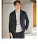 【WEB限定】JUST fit ウールライク ナロー セットアップ ジャケット＆パンツ -ストレッチ-