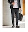 【WEB限定】JUST fit ウールライク ナロー セットアップ ジャケット＆パンツ -ストレッチ-