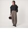 【WEB限定】＜at ease＞ バルーン パンツ マシンウォッシャブル ストレッチ 帯電防止