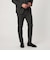 【WEB限定】JUST fit ミニチェック ナロー セットアップ ジャケット＆パンツ -ストレッチ-