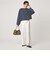 ＜スタイリスト兵藤千尋さんコラボ＞クロップド ワイド ロングスリーブ Tシャツ UVカット