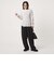 【WEB限定】＜at ease＞ワッフル ヘンリーネック  フラワープリント カットソー