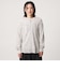 【WEB限定】＜at ease＞ワッフル ヘンリーネック  フラワープリント カットソー
