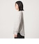 【WEB限定】＜at ease＞ワッフル ヘンリーネック  フラワープリント カットソー