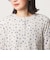【WEB限定】＜at ease＞ワッフル ヘンリーネック  フラワープリント カットソー
