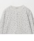 【WEB限定】＜at ease＞ワッフル ヘンリーネック  フラワープリント カットソー