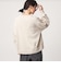 【WEB限定】＜at ease＞ダブルフェイス Vネック プルオーバー カットソー