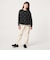 ハート ワッフル ロングスリーブ Tシャツ / キッズ 100cm-160cm