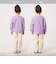 ハート ワッフル ロングスリーブ Tシャツ / キッズ 100cm-160cm
