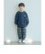 バレルレッグ チェック ロングパンツ / キッズ 100cm―160cm